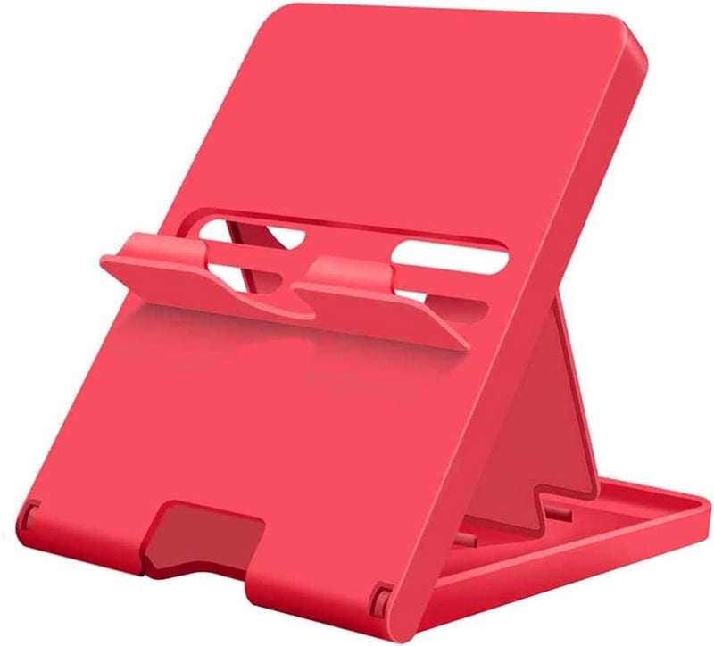 ELIATER Stand Compatible with Nintendo Switch, Adjustable Switch Playstand, Foldable Phone Stand for Desk, Compact & Portable Switch Holder Accessories (Red) - Image 1